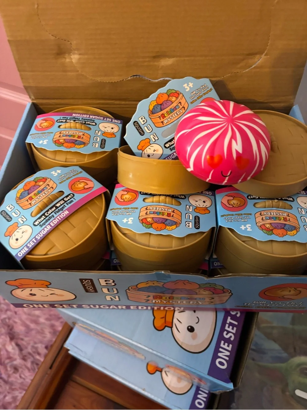 Mystery Bun Squishy Toy - Yellow (One Set Sugar Edition)